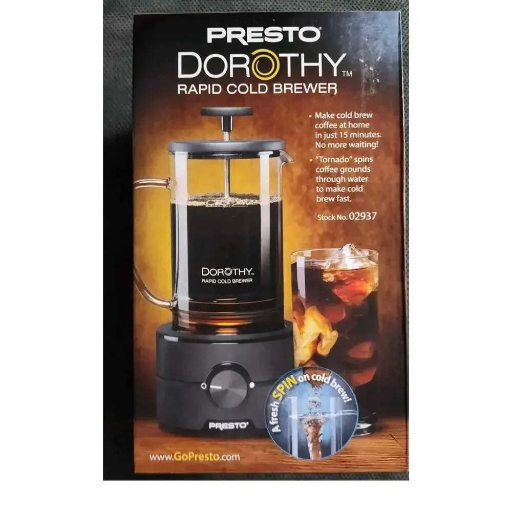 Presto 02937 Dorothy™ Electric Rapid Cold Brewer - Cold Brew at Home in 15 mins